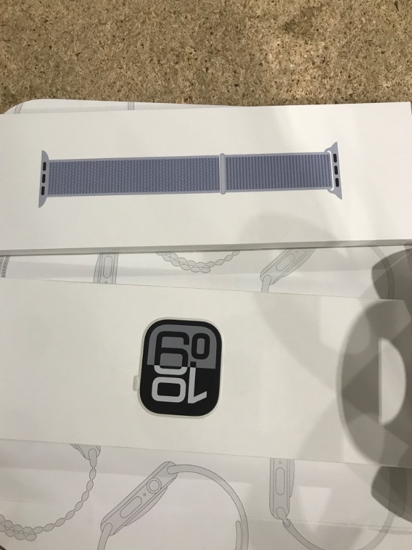 Photo 1 of ****PARTS ONLY****SEE NOTES ***Apple Watch Series 10 [GPS + Cellular 42mm case] Smartwatch with Silver Aluminium Case with Blue Cloud Sport Loop. Fitness Tracker, ECG App, Always-On Retina Display, Carbon Neutral