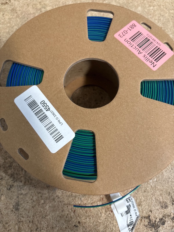 Photo 1 of LOVOON 3D Printer Filament, Tricolor PLA Filament 1.75mm Silk Rainbow Filament Green-Red-Blue, 3D Printing Accessories PLA Filament Multicolor, Dimensional Accuracy +/-0.02mm, 2.2lbs/Spool