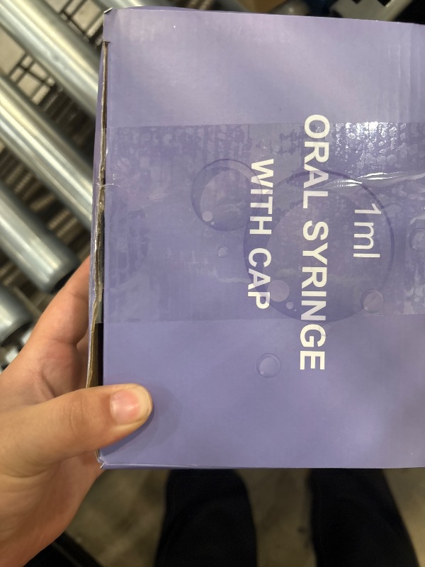 Photo 1 of 150 Pcs 1ml Syringes with Caps Oral Dispenser Individually Sterile Warpped for Medicine Dropper, Colostrum Collect Feeding Pets, Liquid