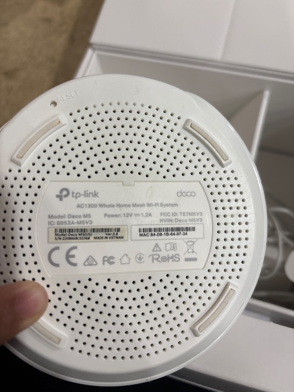 Photo 1 of (UNABLE TO TEST FULLY) TP-Link ???? BE63 Tri-Band WiFi 7 BE10000 Whole Home Mesh System- 6-Stream 10 Gbps, 4x2.5G Ports Wired Backhaul, 4X Smart Internal Antennas, VPN, MU-MIMO, HomeShield, Free Expert Support (2-Pack)