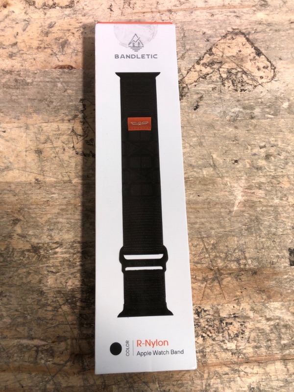 Photo 1 of Bandletic Nylon Band Compatible with Apple Watch Ultra/Ultra 2 Bands 49mm 46mm 45mm 44mm 42mm(Series 3), Rugged Tactical Wide Sport Loop for iWatch Ultra/Series 10 SE 9 8 7 6 5 4 Men, L-Army Green