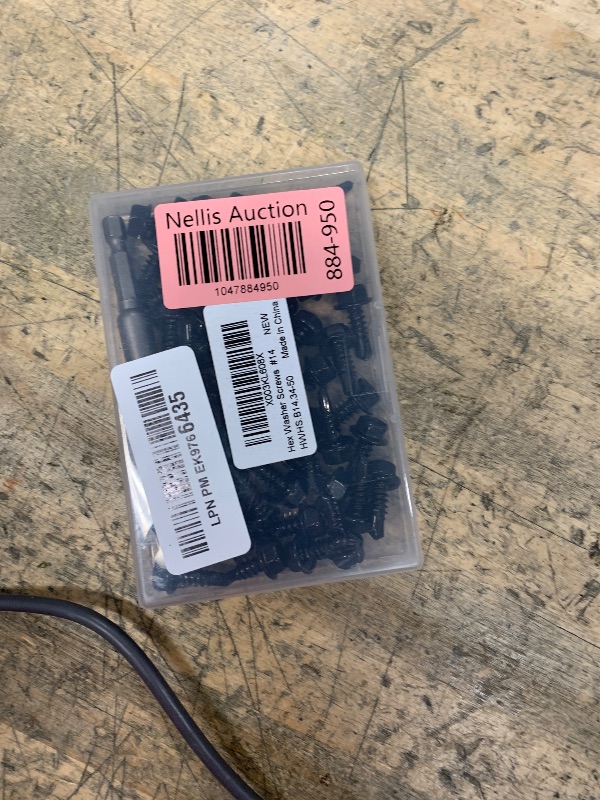 Photo 1 of #14 x 3/4" (3/4" to 4" Available) Hex Washer Head Self Drilling Sheet Metal Screws with Drill Point, Stainless Steel 410, Black Oxide, 50 PCS