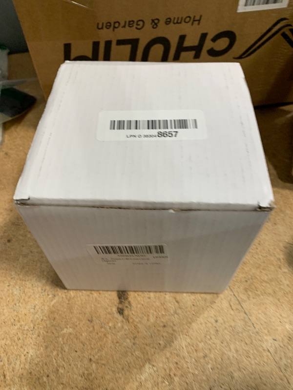 Photo 1 of **MINOR CHIP ON THE INSIDE OF THE LID ** Dounx Crystal Jewelry Box for Women, Small Glass Trinket Jar with Lid, Clear Lotus Flower Storage Holder, Elegant Organizer Dish for Ring, Earrings, Necklace, Decorative Gift for Vanity (Gold)