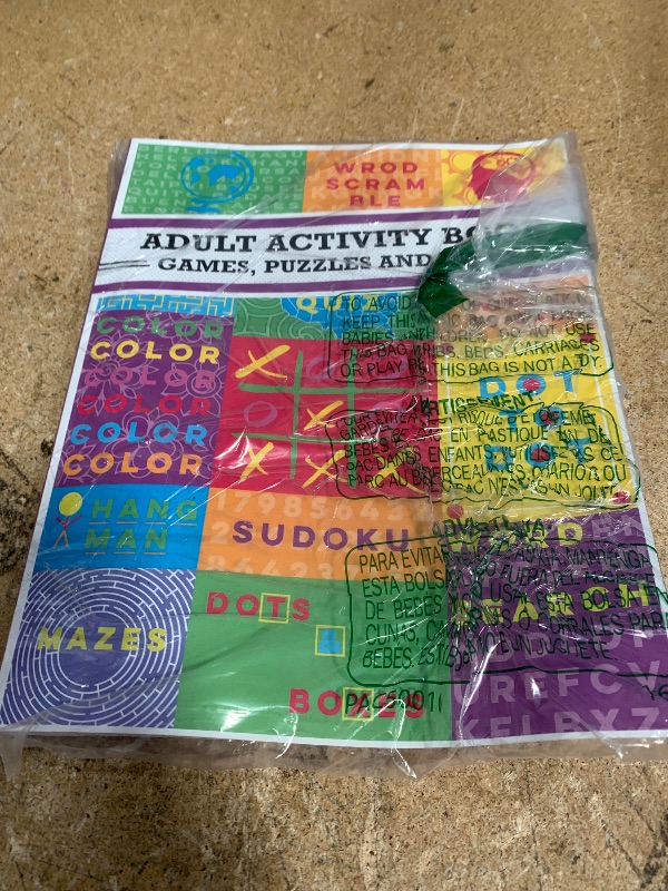 Photo 1 of Adult Activity Book: An Adult Activity Book Featuring Coloring, Sudoku, Word Search And Dot-To-Dot