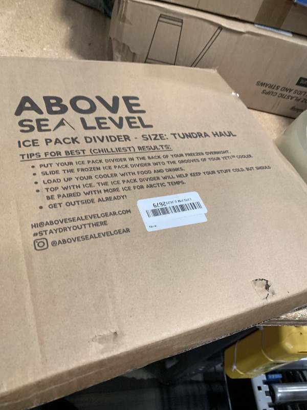 Photo 1 of Above Sea Level Ice Pack Divider for YETI Tundra Haul - Freezable Cooler Divider for YETI Haul Wheeled Ice Chest