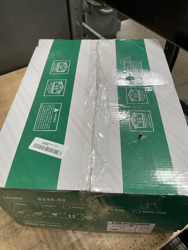 Photo 1 of *MISSING INSTRUCTIONS* Ceiling Fans with Lights- 52" Low Profile Indoor Ceiling Fan with Light and Remote/APP Control, 8 Blade,Flush Mount, LED Dimmable DC Reversible Modern Ceiling Fan for Bedroom?Black?