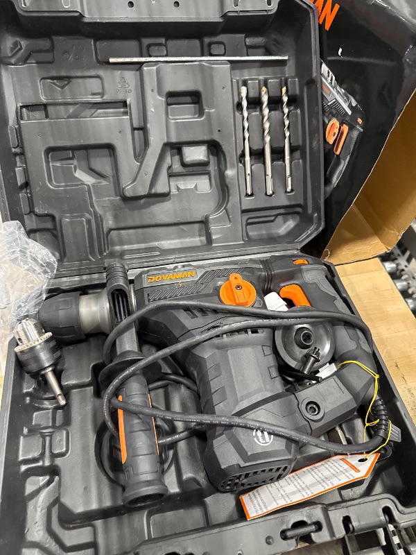 Photo 1 of *FOR PARTS ONLY* RH15A 1-9/16'' SDS-Plus Rotary Hammer Drill, 12.5Amp Heavy Duty Rotary Hammer with 4 Functions, Safety Clutch, Vibration Control, Corded Demolition Hammer for Concrete, Drill Bits and Chisels Included