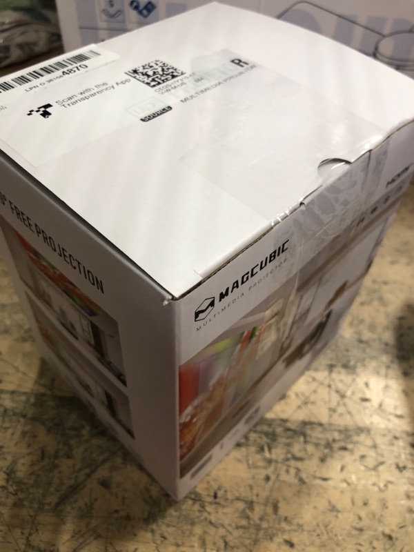Photo 1 of ?Auto Focus&1080P?Magcubic Mini Smart Projector with 4K Support, Portable Projector with Wifi and Bluetooth, 5W Speaker, Built in Apps, Voice Control, Outdoor Movie Projector