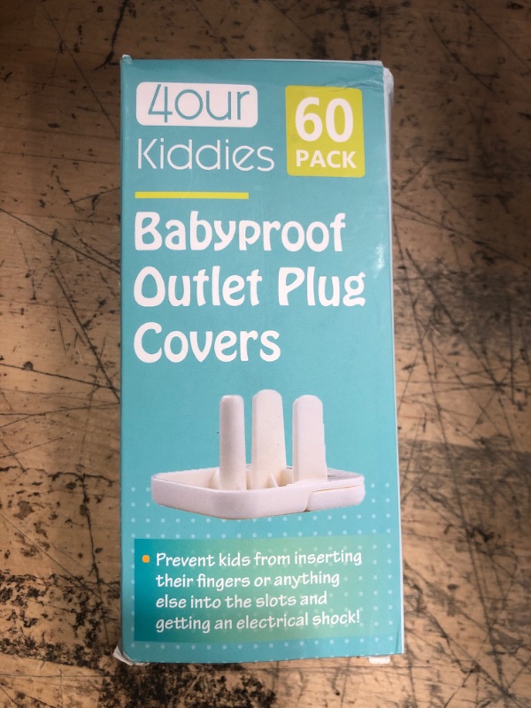 Photo 1 of 4our Kiddies Baby-Proof Outlet Covers (60 Pack) - Child Safety Electric Plug Protectors to Prevent Power Shock