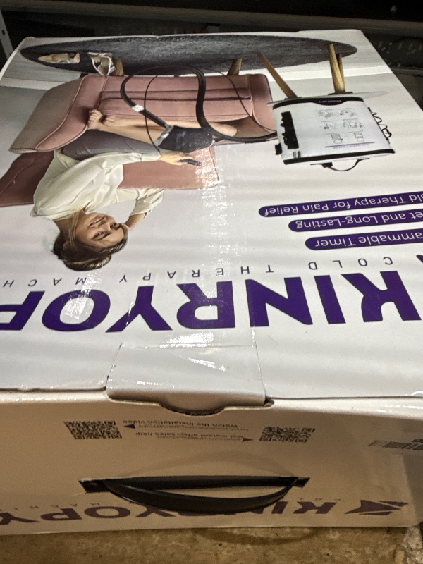 Photo 1 of *MISSING POWER CORD* Cold Therapy Machine with Programmable Timer, Portable Ice Machine for Knee After Surgery, Knee Replacement Recovery System, Cryotherapy Pain Relief w/Compression Pad for,Shoulder, Hip and Ankle