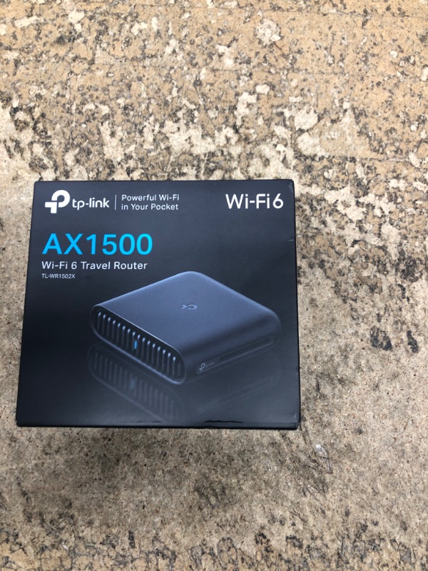 Photo 1 of TP-Link Ultra-Portable Wi-Fi 6 AX1500 Travel Router TL-WR1502X | Easy Public WiFi Sharing | Hotel/RV/Travel Approved | Phone WiFi Tether | USB C Powered | Multi-Mode | Tether App | Durable Design
