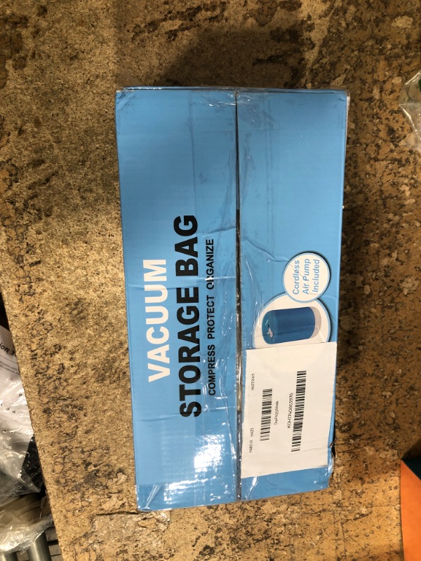 Photo 1 of 12 Pack Travel Vacuum Storage Bags with Portable Electric Pump, Vacuum Seal Space Saver Bags for Clothing, Vacuum Travel Bags for Luggage