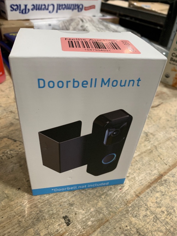 Photo 1 of *MISSING SOME INSTALLATION PARTS* *FOR PARTS ONLY* Blink Doorbell Mount, Anti-Theft Blink Video Doorbell Door Mount Bracket No Drilling, Not Block Doorbell Motion Sensor, Easy to Install, Fit for Blink Doorbell Camera (Black)