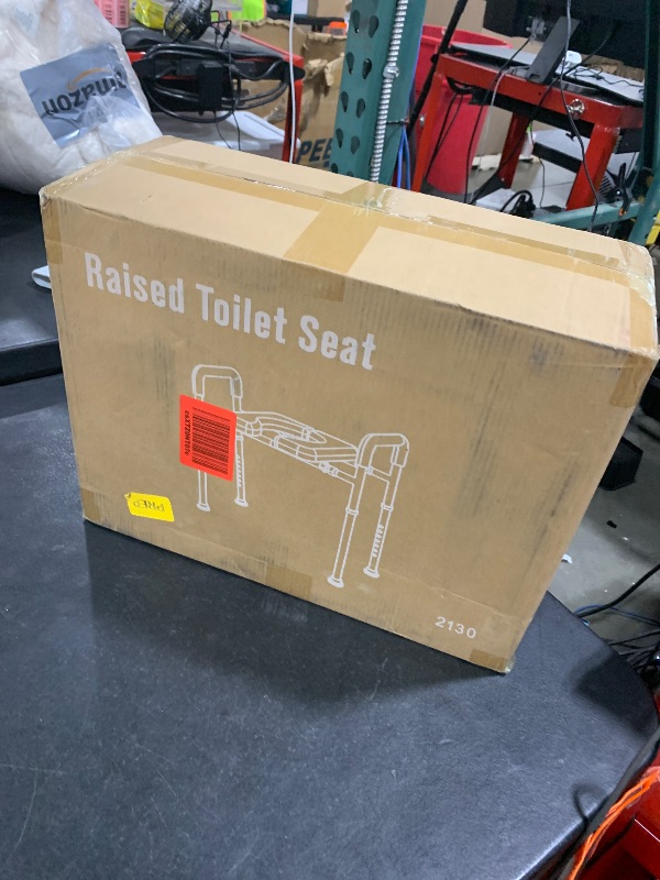 Photo 1 of FSA/HSA Eligible Raised Toilet Seat with Handles - Width & Height AdjustableToilet Seat Risers for Seniors, Heavy Duty Handicap Toilet Riser, Fit Any Toilet, Up to 400lbs