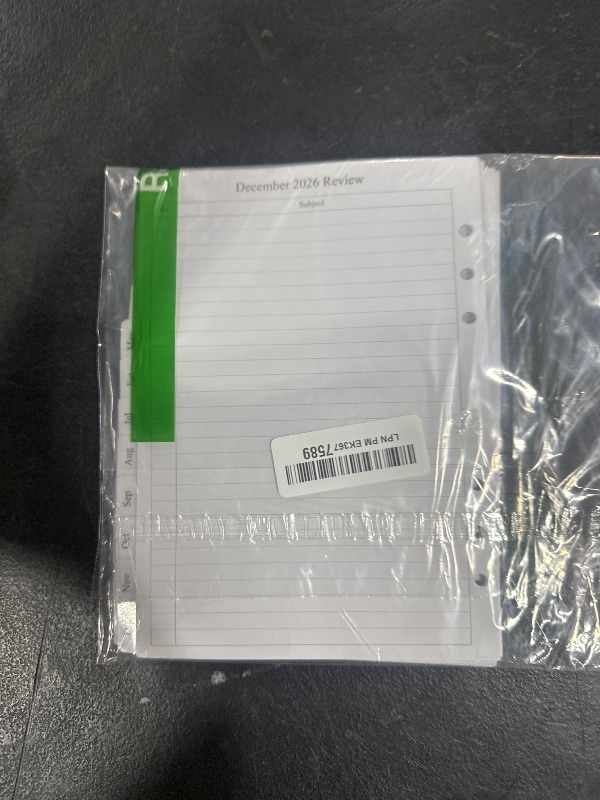 Photo 1 of newestor 2025-2026 Monthly Planner Refills for A5 6-Ring Binder, Two Pages Per Month, July 2025 to Dec 2026, A5 Size, 6-Hole Punched