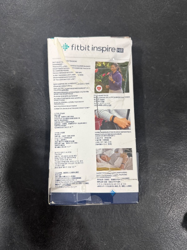 Photo 1 of Fitbit Inspire HR Heart Rate and Fitness Tracker, One Size (S and L Bands Included), 1 Count