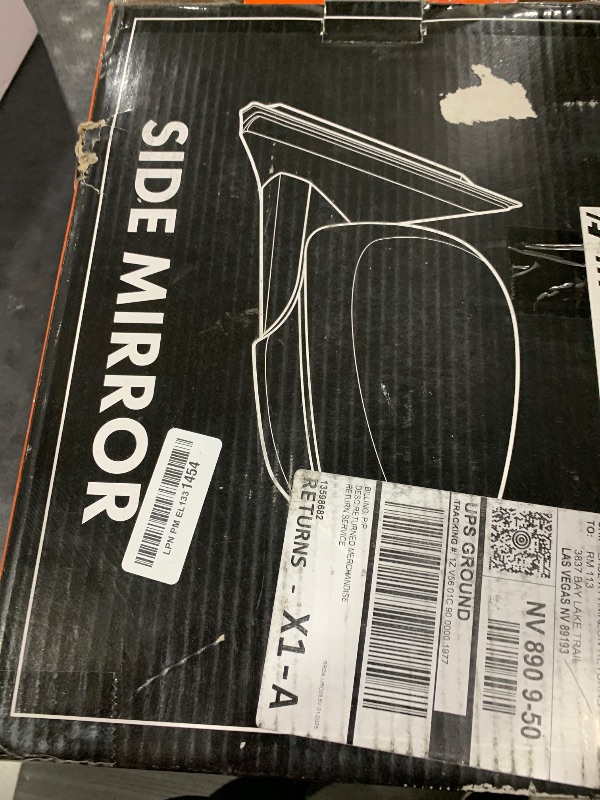Photo 1 of A-Premium Driver Side Power Door Mirror - Compatible with Toyota Sienna 2013-2017 - Heated Power Folding Black Smooth Outside Rear View Mirror w/Turn Signal Puddle Light and Blind Spot Detection