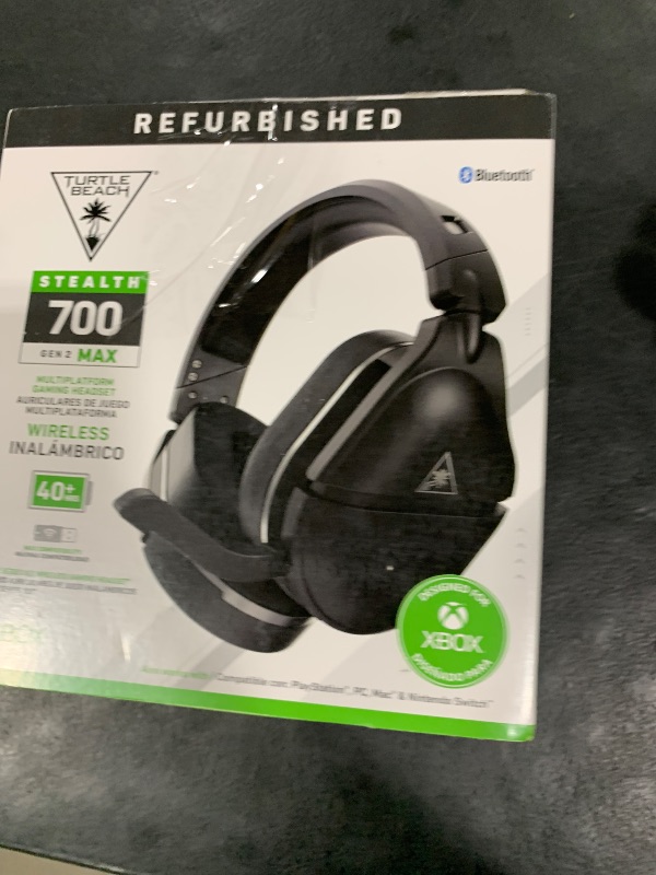 Photo 1 of Turtle Beach Stealth 700 Gen 2 MAX Multiplatform Amplified Wireless Gaming Headset - Xbox Series X|S, Xbox One, PS5, PS4, PC – Bluetooth, 40-Hr Battery, 50mm Speakers- Black (Renewed)