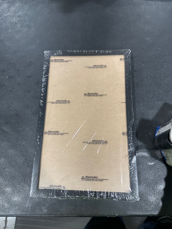 Photo 1 of Fxojyvo 8.5 x 14 Picture Frame, Black Frame for 8.5x14 Inch Picture Poster Photo, Light Weight and High Transparent 8.5 by 14 Frame for Wall - 1 Pack/Black/8.5"x14"