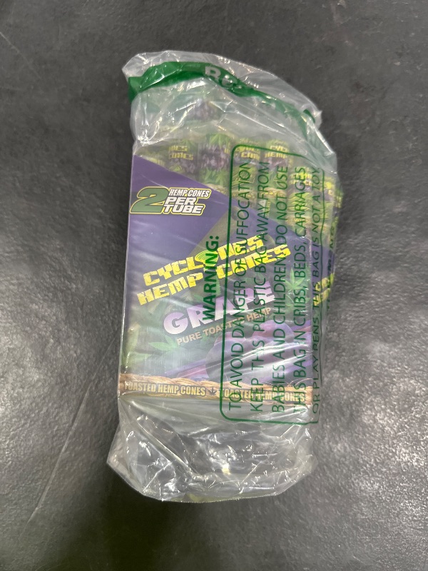 Photo 1 of 48x Cyclone Natural Pre Rolled Grape Toasted Hemp Cone (24x 2 Packs) NON Tobacco