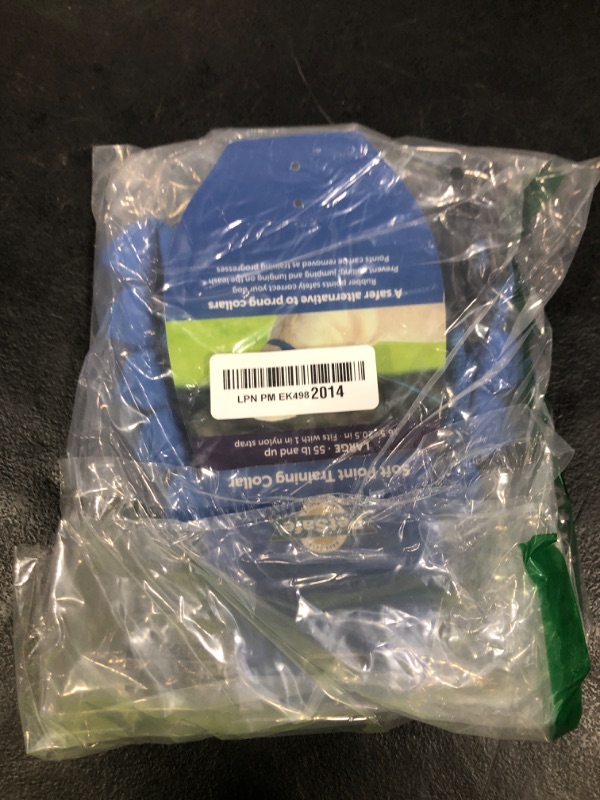 Photo 1 of PetSafe Soft Point Training Collar - Helps Stop Pulling - Safer Than Prong or Choke Collars - Teaches Better Leash Manners - No Pull Training Collar with Rubber Points for Dogs - Large, Blue