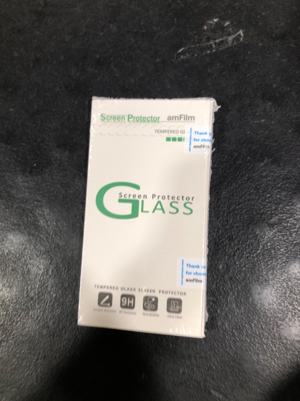 Photo 1 of amFilm (2 Pack) Glass Screen Protector for Samsung Galaxy S9, 3D Curved Tempered Glass, Dot Matrix with Easy Installation Tray, Case Friendly (Black)