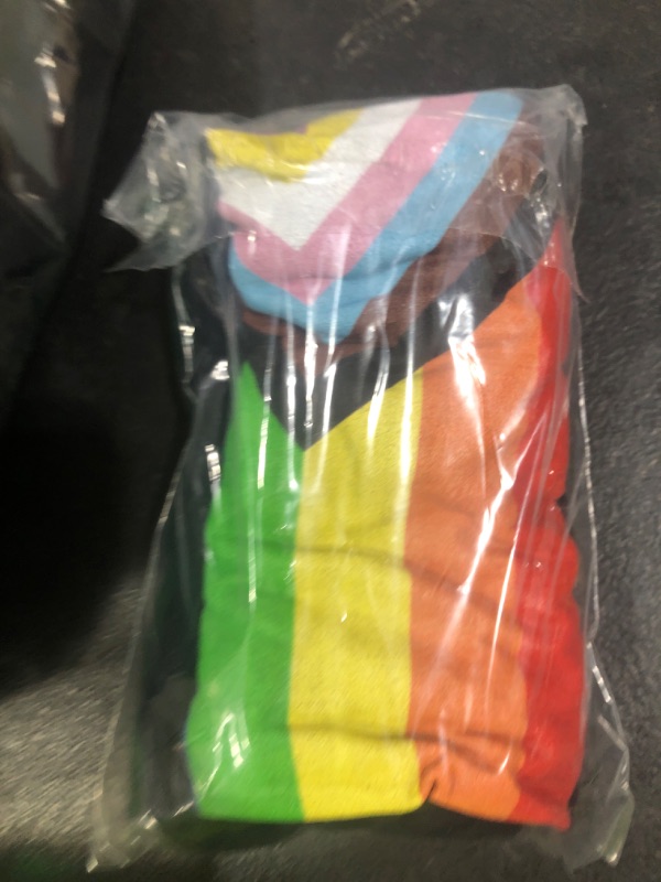 Photo 1 of Womens Progressive Pride Flag Intersex Inclusive LGBTQIA Equality V-Neck T-Shirt