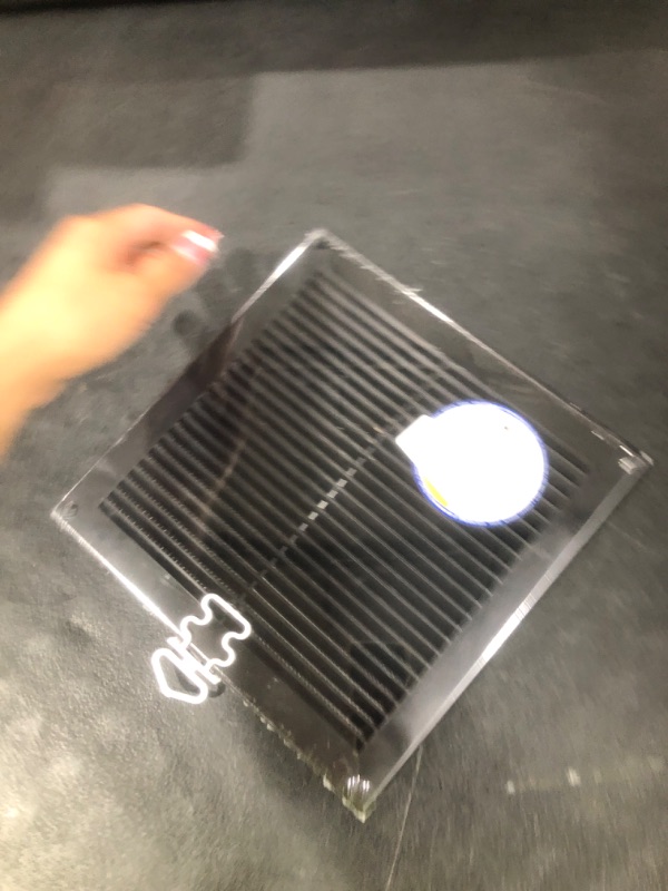 Photo 1 of Vent Systems 8" x 8" Inch (Opening Dimensions) Plastic Black Soffit Vent Cover - Flat Square Air Vent Grille - Air Vent Deflector - HVAC 10" x 10" Inch (Overall Dimensions)