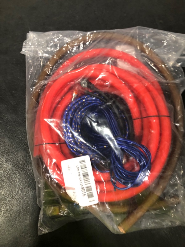 Photo 1 of Ruikarhop 0 Gauge Amp Wiring Kit,3000 Watt Amplifier Sub Installation Kit Make Connections and Brings Power to Your Radio,Subwoofers and Speakers