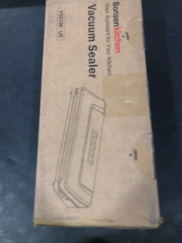 Photo 1 of [Updated 2025] Bonsenkitchen Vacuum Sealer Machine + 40 Vacuum Bags, Fast-Compact/Multi-Functional Food Vacuum Sealer with External Vacuum System, Silver