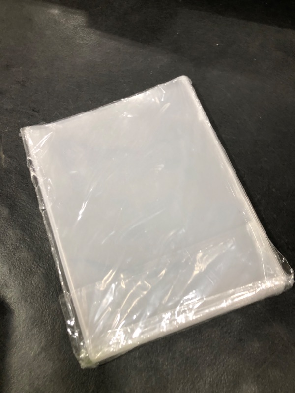 Photo 1 of Menu Covers 8.5 x 11, 18 Pack, 2 View Restaurant Menu Covers, All Clear Vinyl Menu Sleeves, Menu Holder, Top-Loading