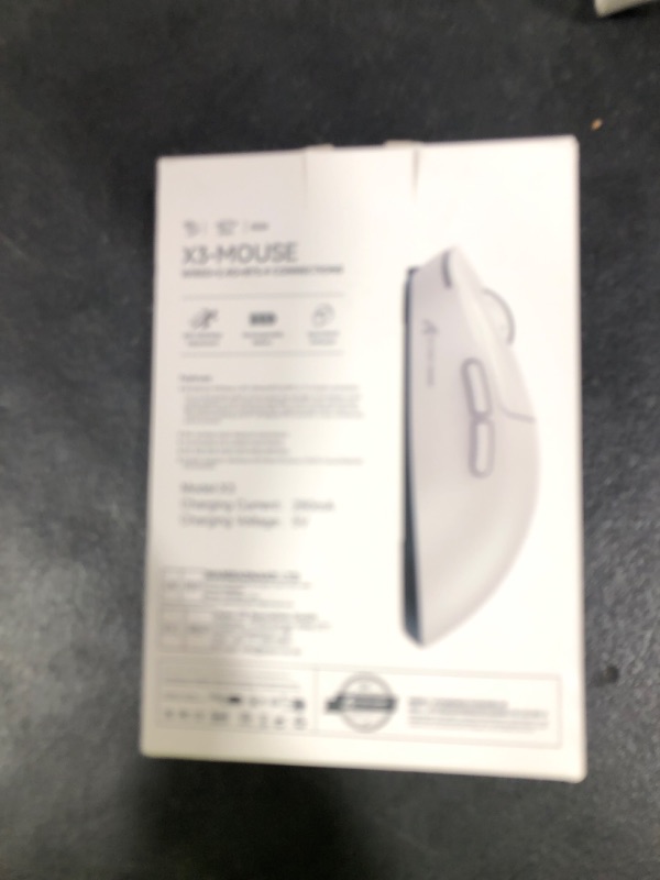Photo 1 of ATTACK SHARK X3 Lightweight Wireless Gaming Mouse with Tri-Mode 2.4G/USB-C Wired/Bluetooth,Up to 26K DPI, PAW3395 Optical Sensor,Kailh GM8.0 Switch,5 programmable Buttons for PC/Win/Mac(Purple)