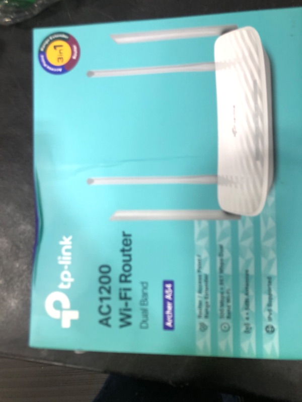 Photo 1 of TP-Link AC1200 WiFi Router (Archer A54) - Dual Band Wireless Internet Router, 4 x 10/100 Mbps Fast Ethernet Ports, Supports Guest WiFi, Access Point Mode, IPv6 and Parental Controls