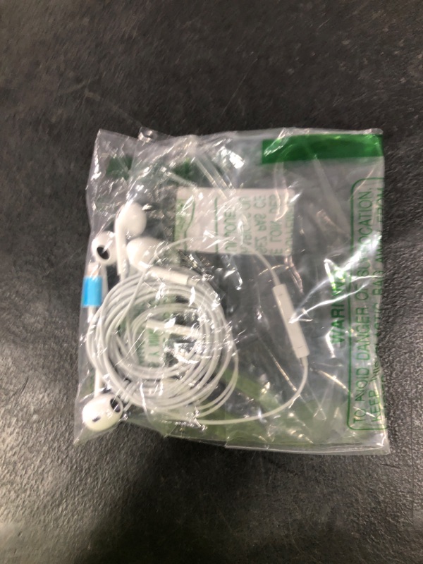 Photo 1 of 2 Packs iPhone Headphones Earbuds with Lightning Connector(Built-in Mic & Volume Control)[MFi Certified] Headphones support for iPhone 14/13/12/SE/11/XR/XS/X/7/7Plus/8/8Plus Support All iOS System