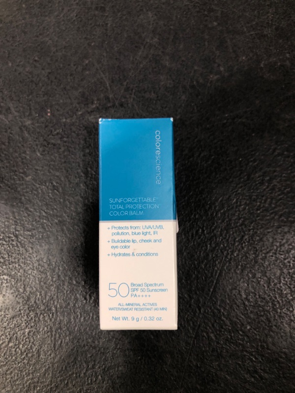 Photo 1 of Colorescience Sunforgettable Total Protection Color Balm SPF 50, Mineral, Broad Spectrum, Buildable Lip & Cheek Color, Blush, 0.32 Ounce (Pack of 1)