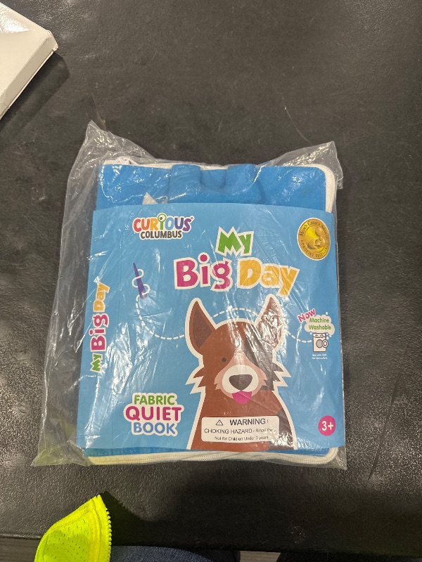 Photo 1 of Curious Columbus Quiet Book for Toddlers – Large Fabric Activity Book, Montessori Learning Toy, 10 Engaging Pages for Quiet Play, Perfect for at Home Learning, Airplane Activities and Road Trips