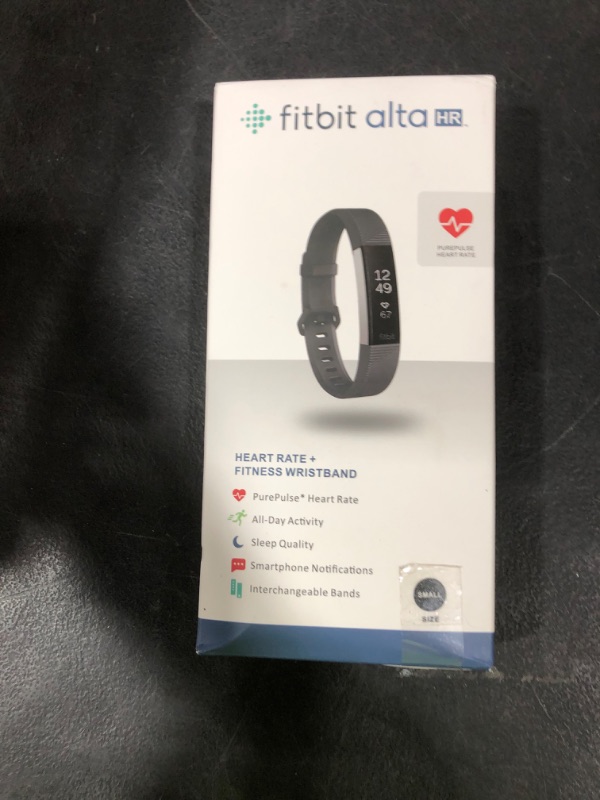 Photo 1 of Fitbit Alta HR, Black, Small (US Version)