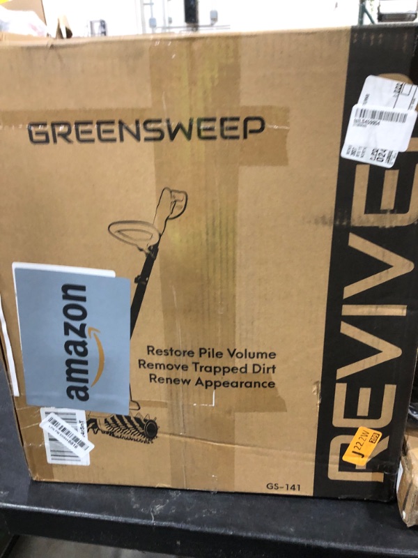 Photo 1 of RGS Living GreenSweep Reviver | Artificial Grass/Turf Power Sweeper Brush for Cleaning Artificial Lawns - Mains Power, Edge to Edge, Lightweight & Compact