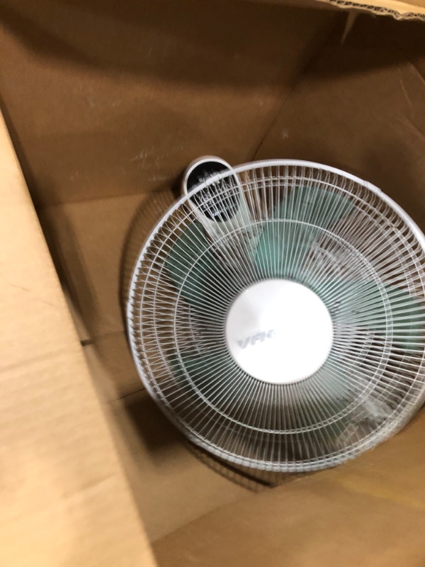 Photo 1 of VAGKRI Wall Mount Fan, 16 Inch Wall Fans with 5 Blades, 5 Speeds, 8 Hour Timer, 90° Oscillating Quiet Fans with Remote for Home Office Bedroom Living Room Garage (White)