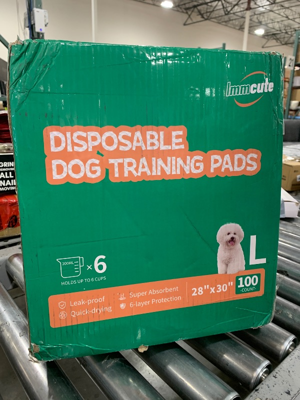Photo 1 of 100 Count Large Dog & Cat Puppy Pee Pads - 28"x30" Absorbent Potty Training Pads | Leakproof Quick-Dry Disposable Pet Pads for Puppies, Dogs & Cats | Indoor, Outdoor, Litter Box, Housebreaking Use