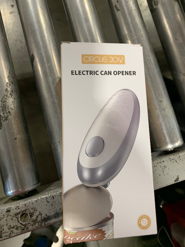 Photo 1 of CIRCLE JOY Electric Can Opener, Can Opener Electric for Seniors with Smooth Edge, Food-Safe Automatic Can Opener Portable Battery Operated Can Openers for Almost Any Can Sizes, Red