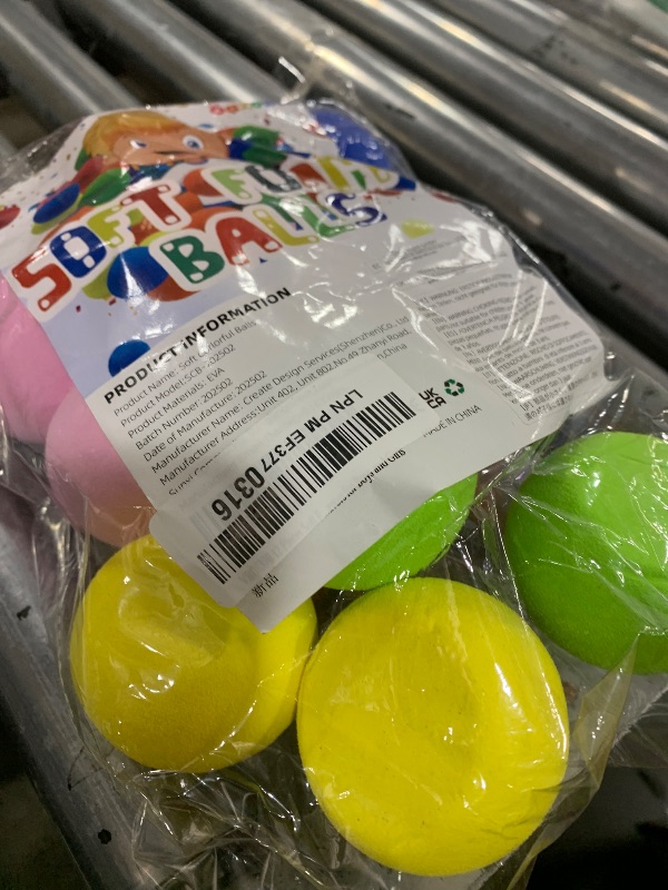 Photo 1 of oazoxcx 12 Pieces Soft Foam Balls Lightweight Mini Play Balls for Safe Indoor Toys Fun Vibrant Assorted Colors Orbs Unique Birthday Party Favors for Boys and Girls