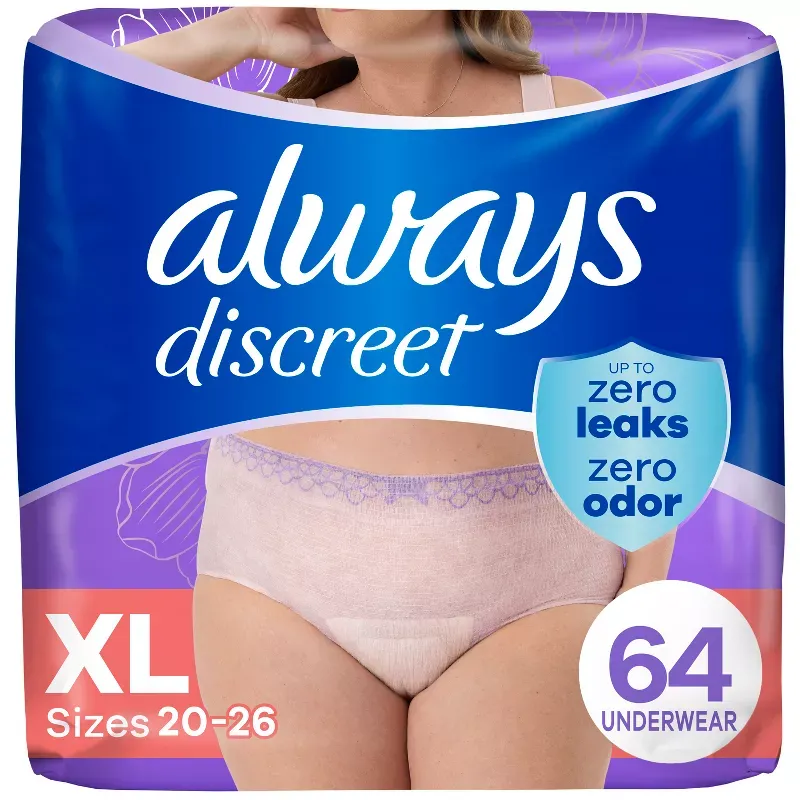 Photo 1 of Always Discreet Adult Postpartum Incontinence Underwear for Women - Maximum Protection
