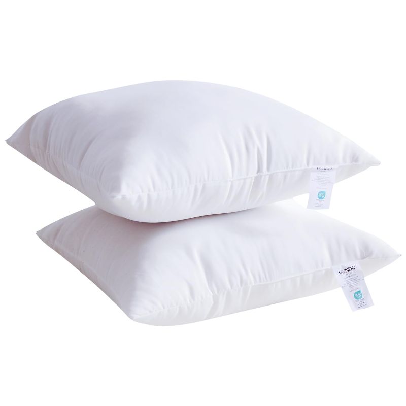 Photo 1 of yundo Throw Pillow, Square Decorative Pillow Forms Soft Fluffy Plump Pillow Decorative Pillow Inserts -Couch Pillows (2 Pcs, 16x16in)
