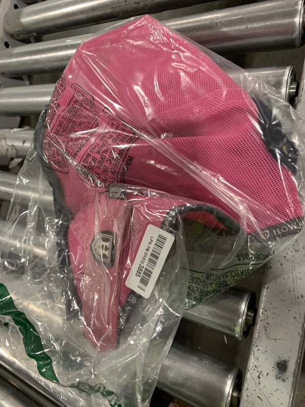 Photo 1 of Harrison Howard All Round Mesh Horse Fly Mask UV Protective with Fleece Padded Edging Magenta M