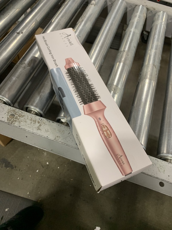 Photo 1 of Aima Beauty Hot Brush, 1.3"/35mm Heated Curling Brush Makes Hair Smoother, Softer, Thermal Brush Get Natural Curls, Easy to Use, 30S Fast Heating, Dual Voltage & 60 Mins Auto-Off, Gold