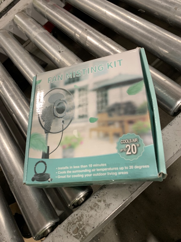 Photo 1 of Fan Misters for Outside Patio, Upgraded Mister Kit with 19.69FT (6M) Water Supply Line + 5 Brass Mist Nozzles + Misting Control Valve, Fan Accessories for Patio Backyard Breeze?Fan Not Included)