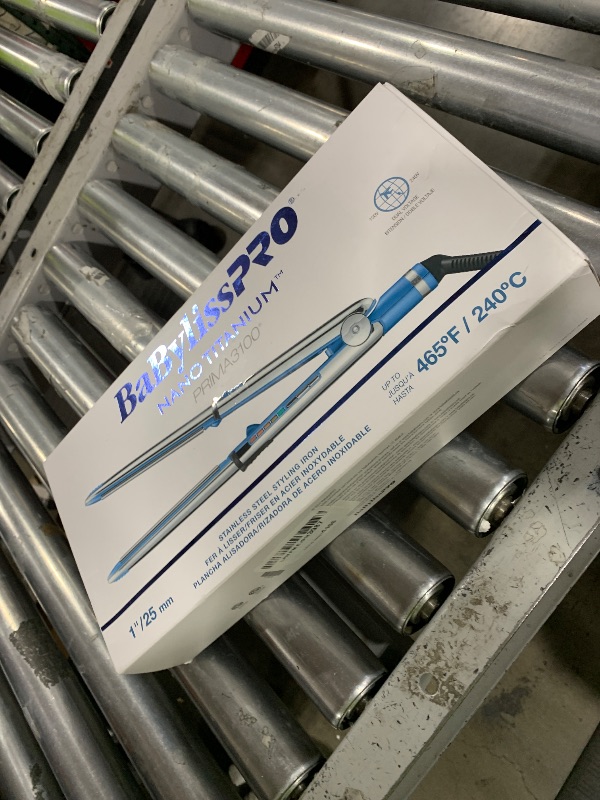 Photo 1 of BaBylissPRO Nano Titanium Flat Iron Hair Straightener, 1" Prima Iconic Hair Straightener Iron & Curling Iron for Professional Salon Results and All Hair Types