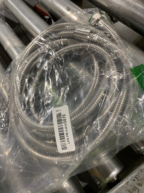 Photo 1 of OIETON Shower Hose Extra Long 157Inches, Flexible Stainless Steel Handheld Shower Hose, Anti-Explosion Anti-Kink Leakproof,Brass Connectors, Replacement Metal Extension