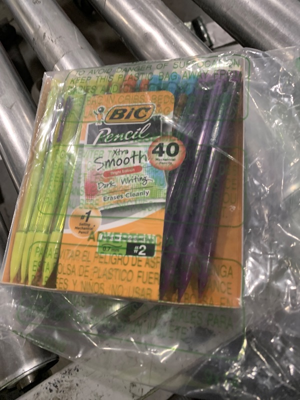 Photo 1 of BIC Xtra Smooth Mechanical Pencil, 0.7 mm Medium Point, Refillable and Retractable, 40-Count Pack